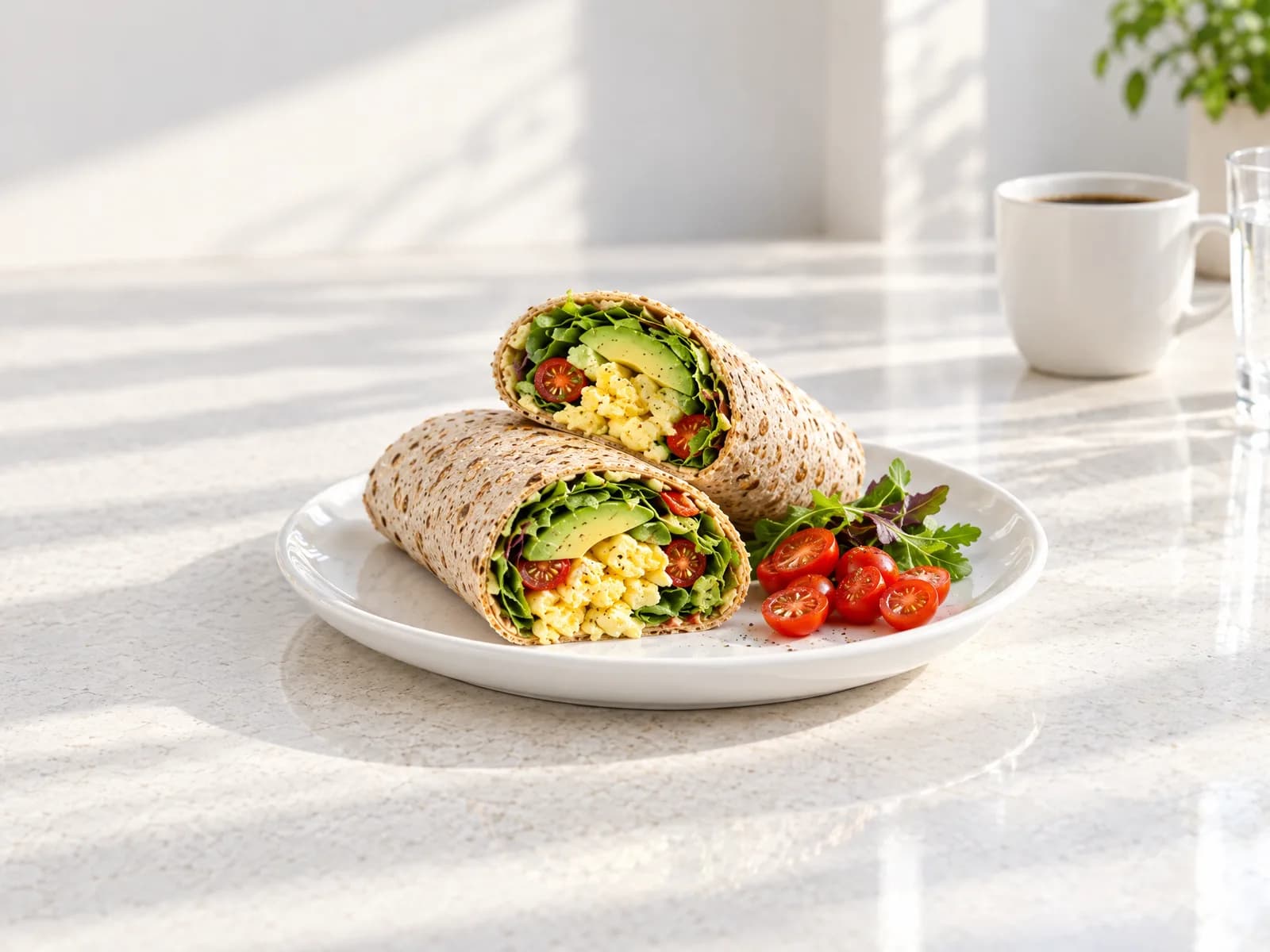 Egg and Avocado Protein Wrap